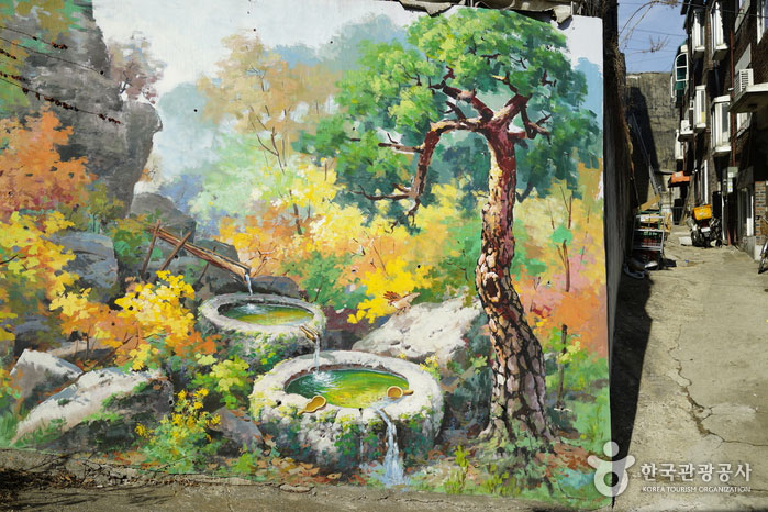 Додезоксан, входная деревня, роспись - Квангмён, Южная Корея (https://codecorea.github.io)