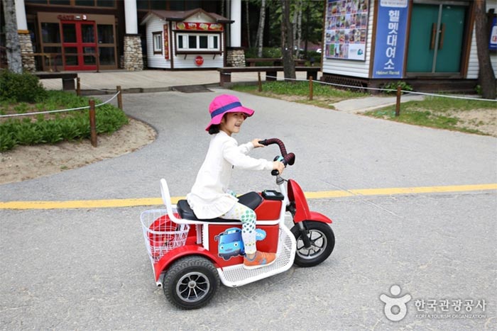 También hay un coche eléctrico para niños. - Pyeongchang-gun, Gangwon, Corea del Sur (https://codecorea.github.io)