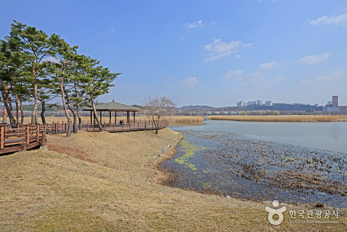 Hwarang Vergnügungspark mit Hwarang Reservoir - Ansan-si, Gyeonggi-do, Korea (https://codecorea.github.io)