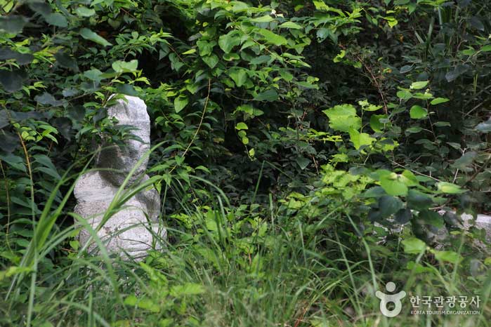 Разбитая и заброшенная каменная статуя - Новон-гу, Сеул, Корея (https://codecorea.github.io)