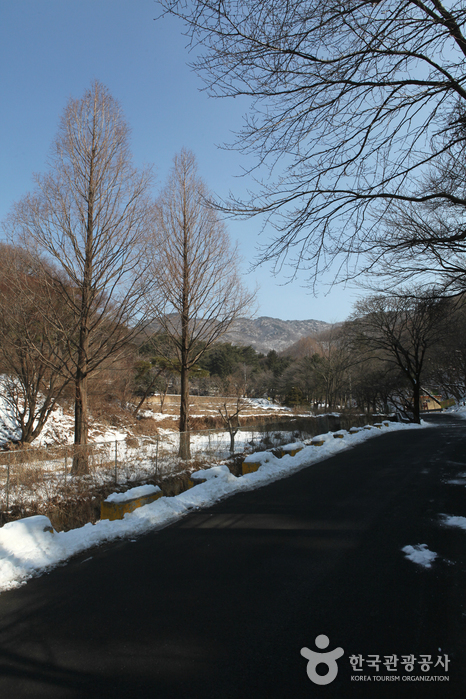 Landschaft zwischen Parkplatz und Park - Uiwang-si, Gyeonggi-do, Korea (https://codecorea.github.io)