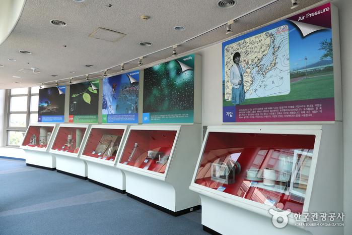 Weather-related materials displayed in the hallway - Dongjak-gu, Seoul, Korea (https://codecorea.github.io)