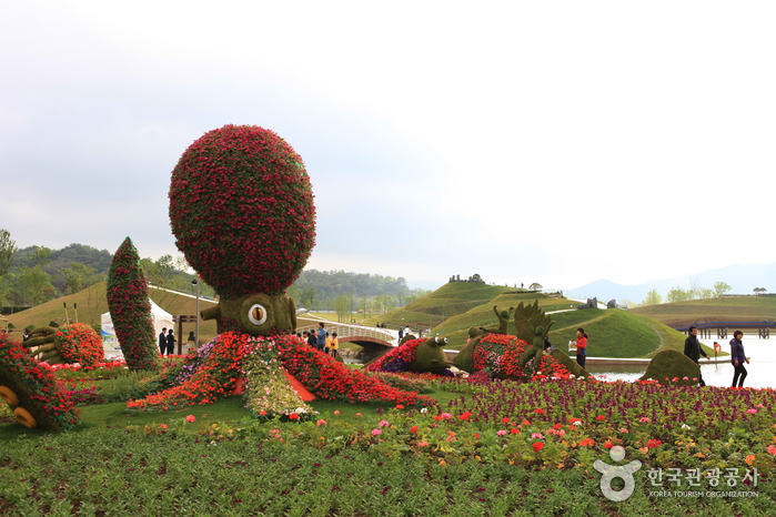 Suncheon Bay International Garden Expo, праздник цветов в природном экологическом саду - Сунчхон, Чоннам, Корея