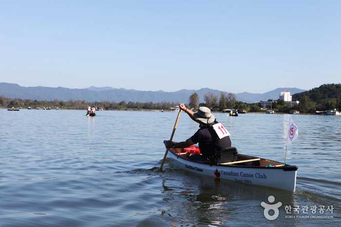 Heilung in einem Kanu mit viel Paddeln - Chuncheon, Gangwon, Korea (https://codecorea.github.io)