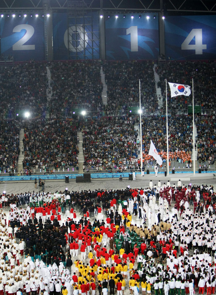 Cérémonie d'ouverture des Jeux asiatiques d'Incheon 2014 - Seo-gu, Incheon, Corée du Sud (https://codecorea.github.io)