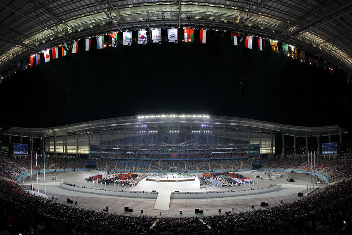 Ceremonia de apertura de los 17º Juegos Asiáticos de Incheon - Seo-gu, Incheon, Corea del Sur (https://codecorea.github.io)