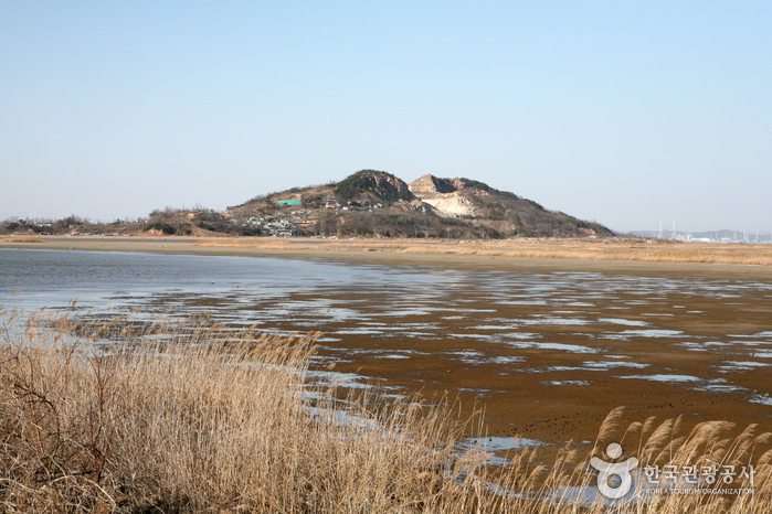 Hyeongdo, una isla que se ha convertido en una tierra como sitio de recuperación del lago Sihwa - Hwaseong-si, Gyeonggi-do, Corea (https://codecorea.github.io)