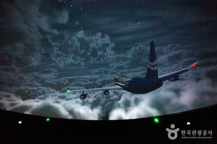 Un voyage spatial vif dans la salle de projection astronomique - Dalseong-gun, Daegu, Corée (https://codecorea.github.io)