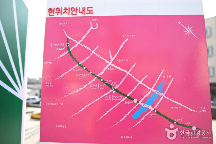 Map of Wolhwa Street - Gangneung-si, Gangwon-do, Korea (https://codecorea.github.io)