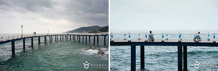 Reisende, die eine gute Zeit auf dem Meer haben - Yeongdeok-gun, Gyeongbuk, Korea (https://codecorea.github.io)