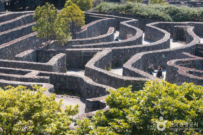 Steinlabyrinth als das längste der Welt bekannt - Jeju, Korea (https://codecorea.github.io)