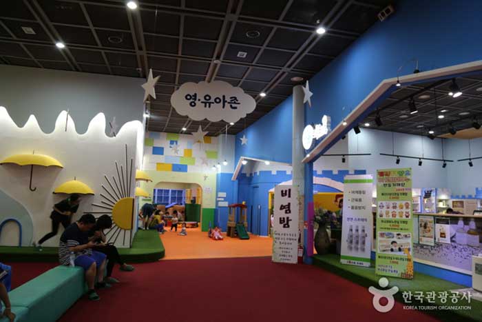 La zone des nourrissons et des tout-petits au 2ème étage (pays des girafes) - Match de Corée (https://codecorea.github.io)