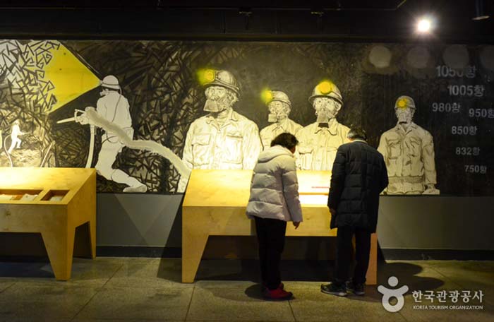 Espacio de exposición en la vida de los mineros.(남성) - Jeongseon-gun, Gangwon-do, Corea (https://codecorea.github.io)