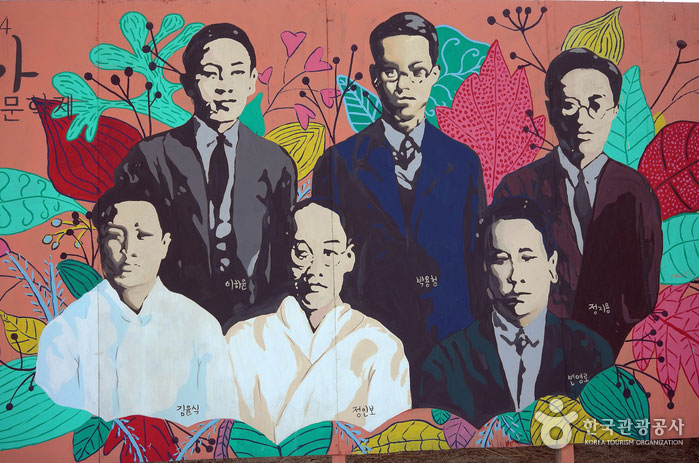 Портрет поэтов, охраняющих двор - Квангсан-гу, Кванджу, Южная Корея (https://codecorea.github.io)
