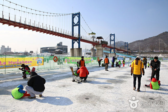Место для рыбалки для дошкольников - Hwacheon-gun, Канвондо, Корея (https://codecorea.github.io)
